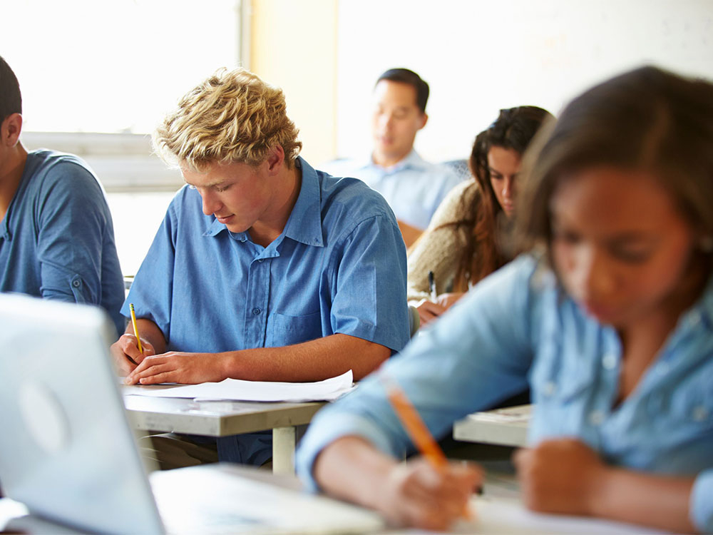 Group of students on laptops